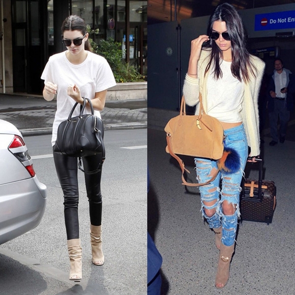 Jimmy Choo - Peep toe Mysen 100 boots - Picture 5 of 5